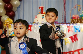 Suresh's son's birthday photo